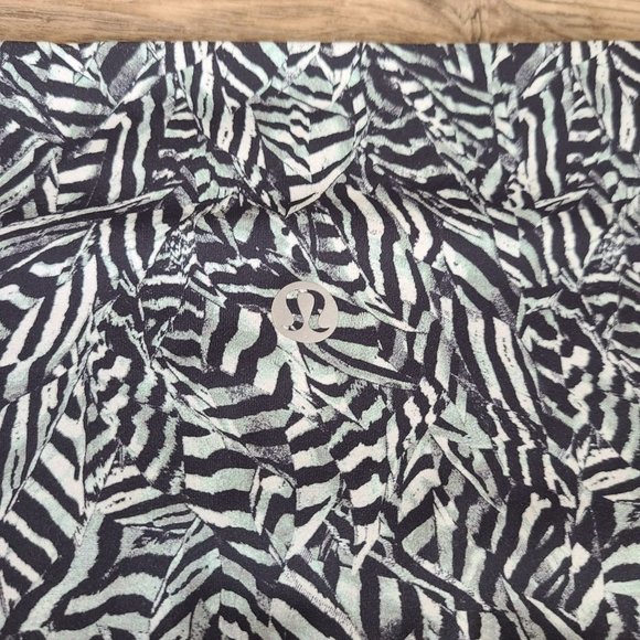 Lululemon Wunder Under Pant Hi-Rise Dazzle Nulux 50g Alpine White Black Size 4 - Picture 4 of 9